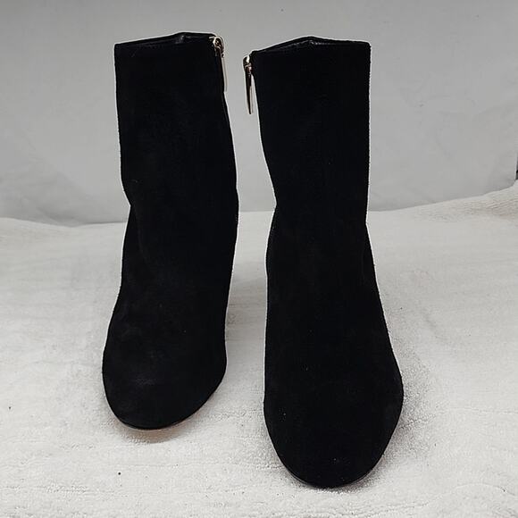 L'AGENCE ANGELIQUE MIDNIGHT LEATHER PLUSH BLACK SUEDE ANKLE BOOTS LADIES 40 NWOB - Picture 3 of 16